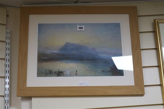 After J.m.w. Turner, colour limited edition print, The Blue Rigi, No. 446 of 1000 on Somerset velvet paper, 31 x 45cm